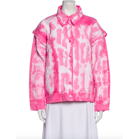 LoveShackFancy Jackets & Blazers - LoveShackFancy Adelade Jacket Hibiscus Hand Dye